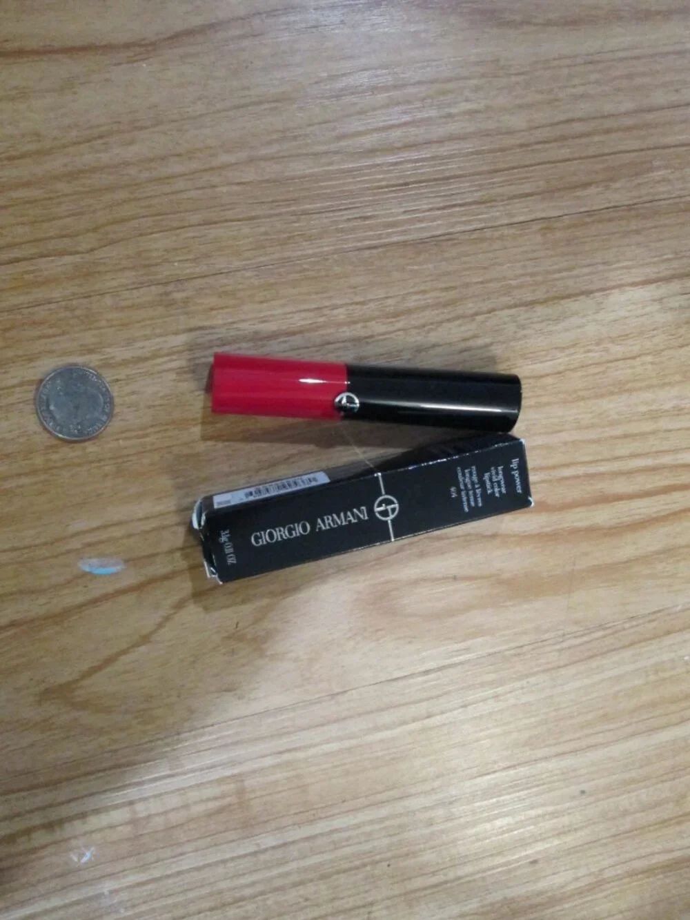 Giorgio Armani lip power long wear vivid color lipstick shade 404 BNIB